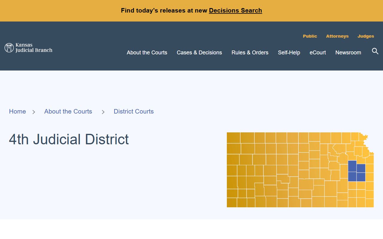 Anderson County court dockets 4th Judicial District court listing source