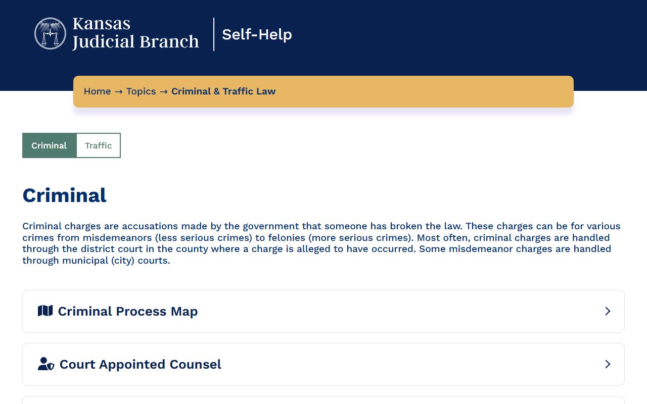 Anderson County criminal court records Kansas criminal and traffic law help source
